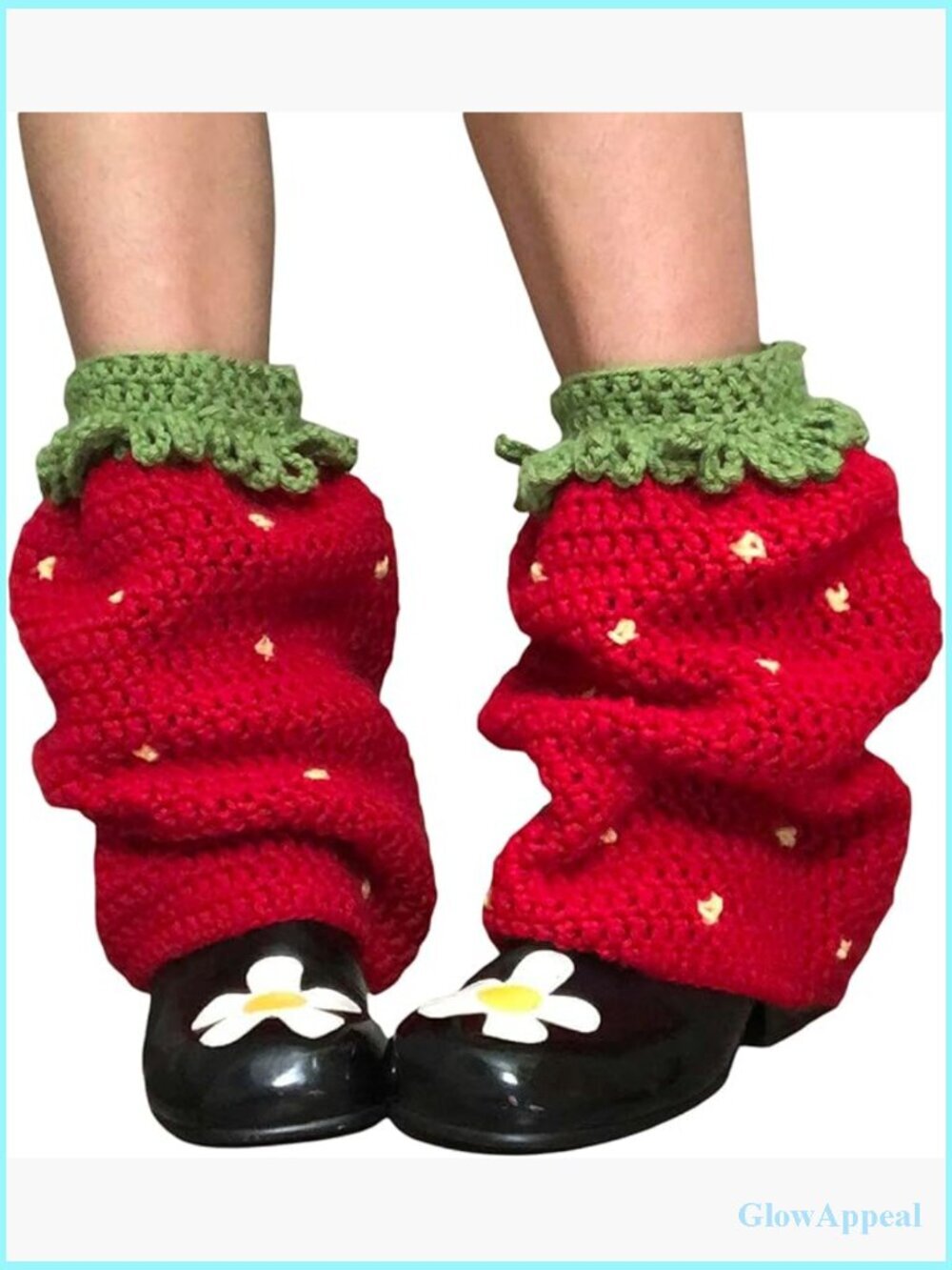 Crochet Knit Leg Warmers Boot Cuffs Slouchy Socks Y2K Streetwear Accessories